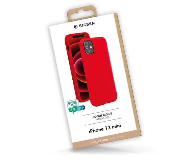 BigBen Silicone SoftTouch Rouge do iPhone 12 Mini red - 671219 - zdjęcie 2